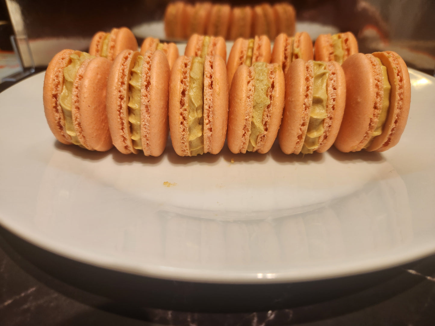 Custom Made Macarons -Swiss Butter cream base- Half Dozen -