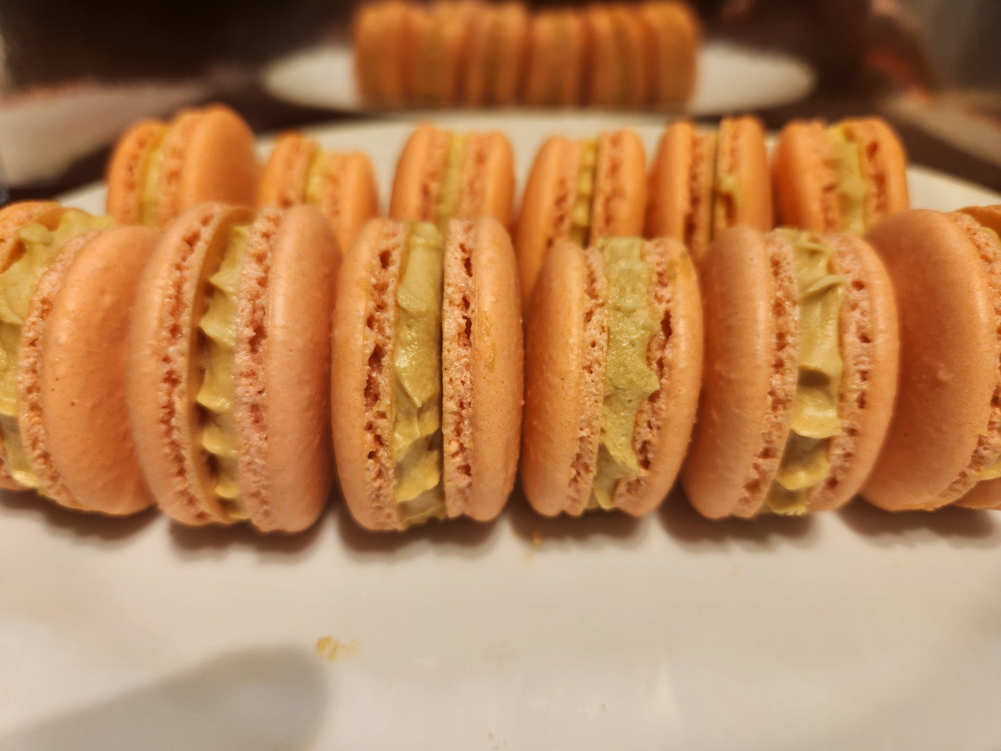 Custom Made Macarons -Swiss Butter cream base- Half Dozen -