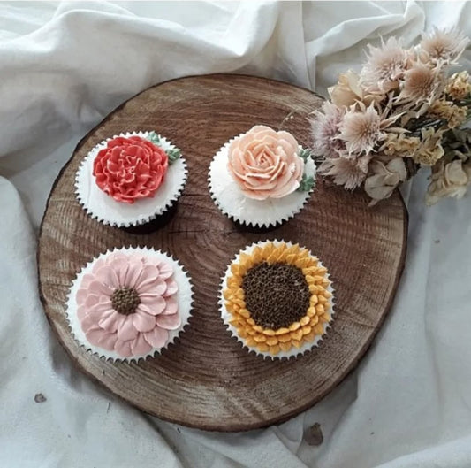 Flowers cupcakes (Batch of 4)